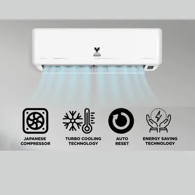 Viera 1.5 Ton Inverter Split/Wall Mounted Air Conditioner - KAC-18GHABP ...