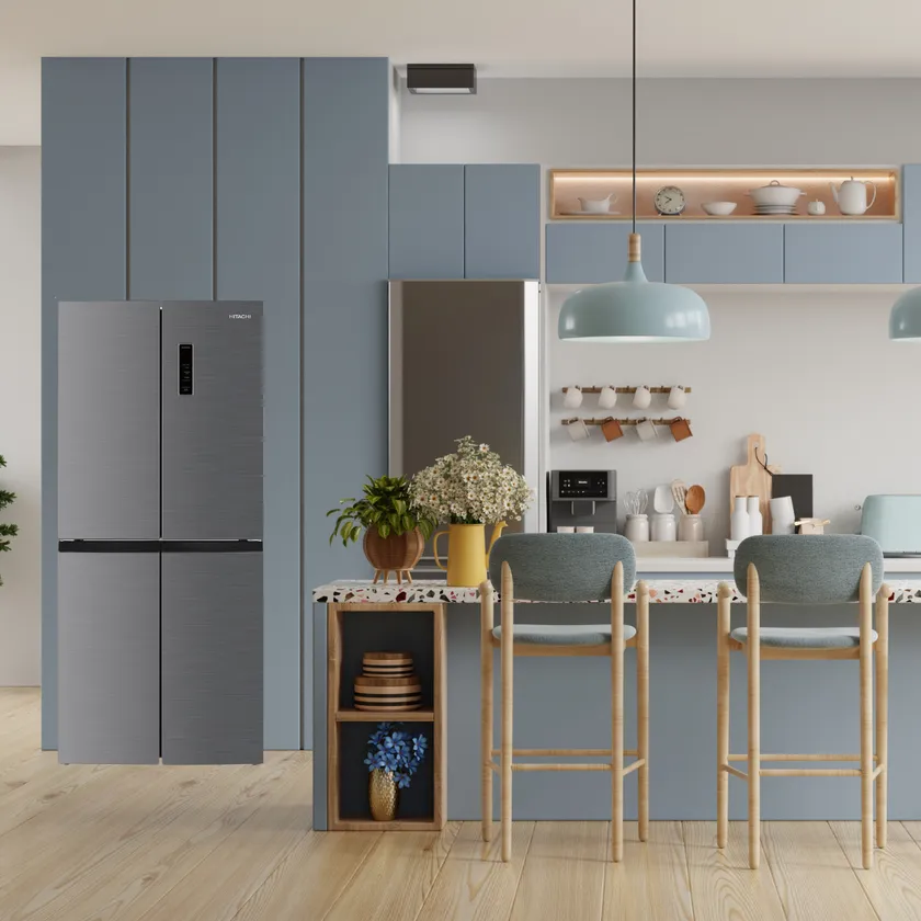 Hitachi 466 Liters Four Door Refrigerator-HR4N7522DSXSG | AC GHAR