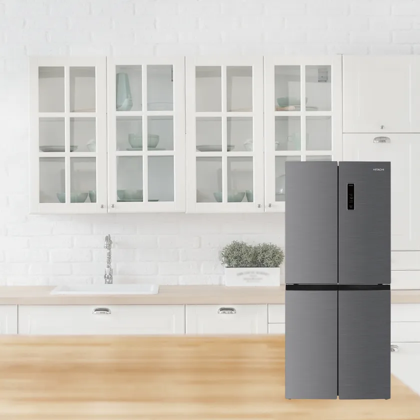 Hitachi 466 Liters Four Door Refrigerator-HR4N7522DSXSG | AC GHAR