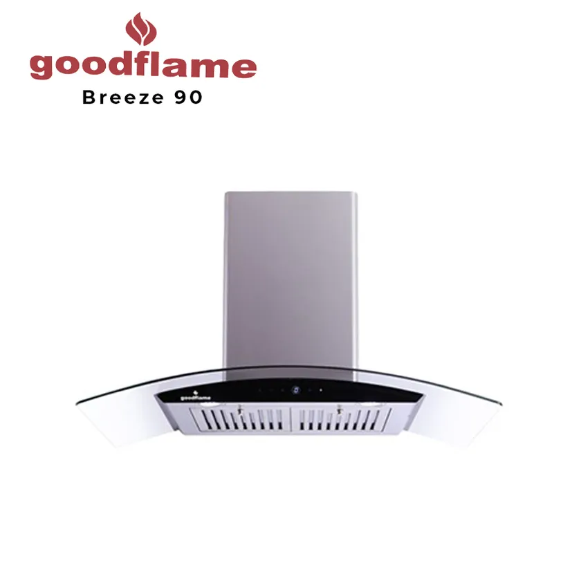 GoodFlame Auto Clean Curved Chimney - Breeze 90 | AC GHAR