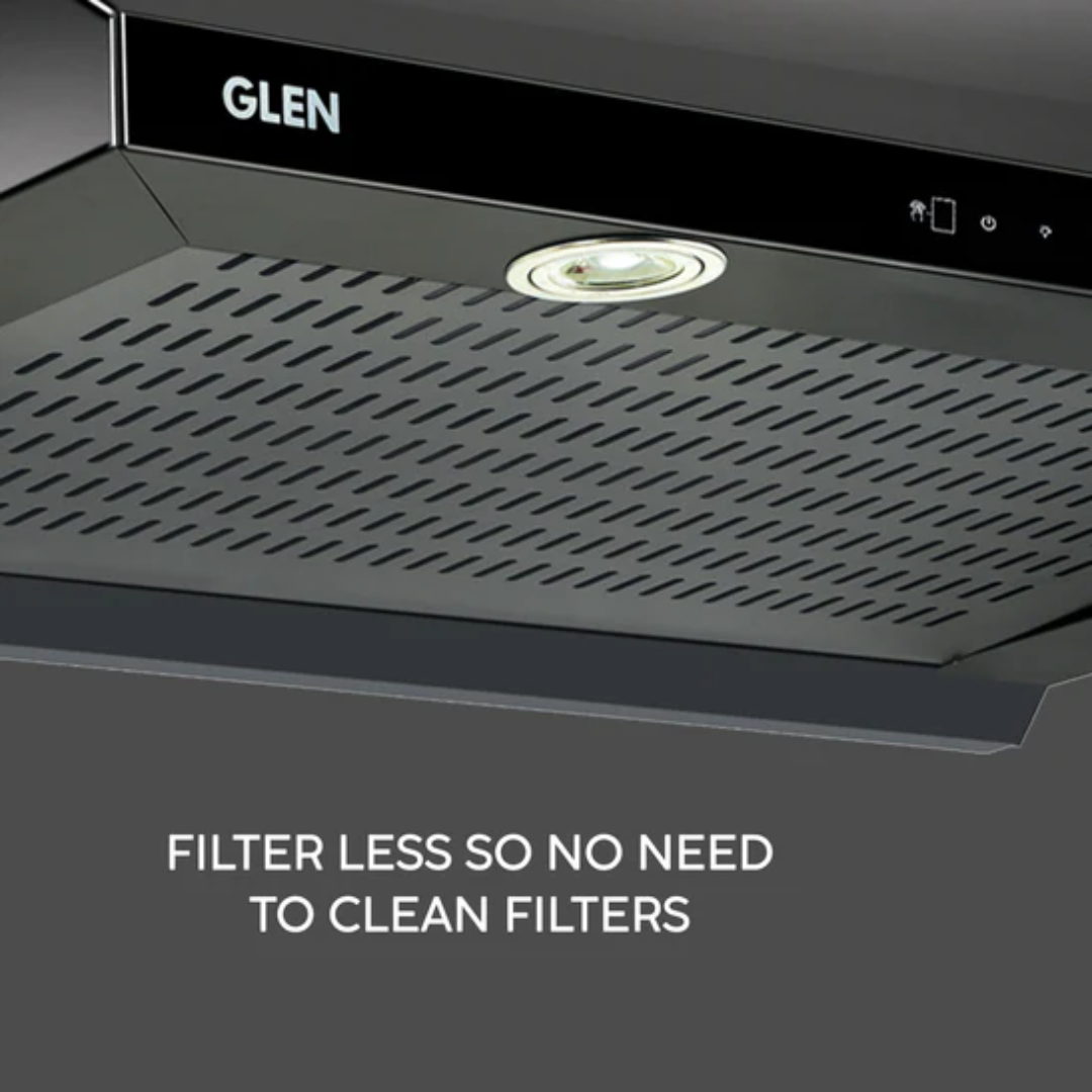 Glen 76 cm Auto Clean Chimney - CH 6005 BL AC