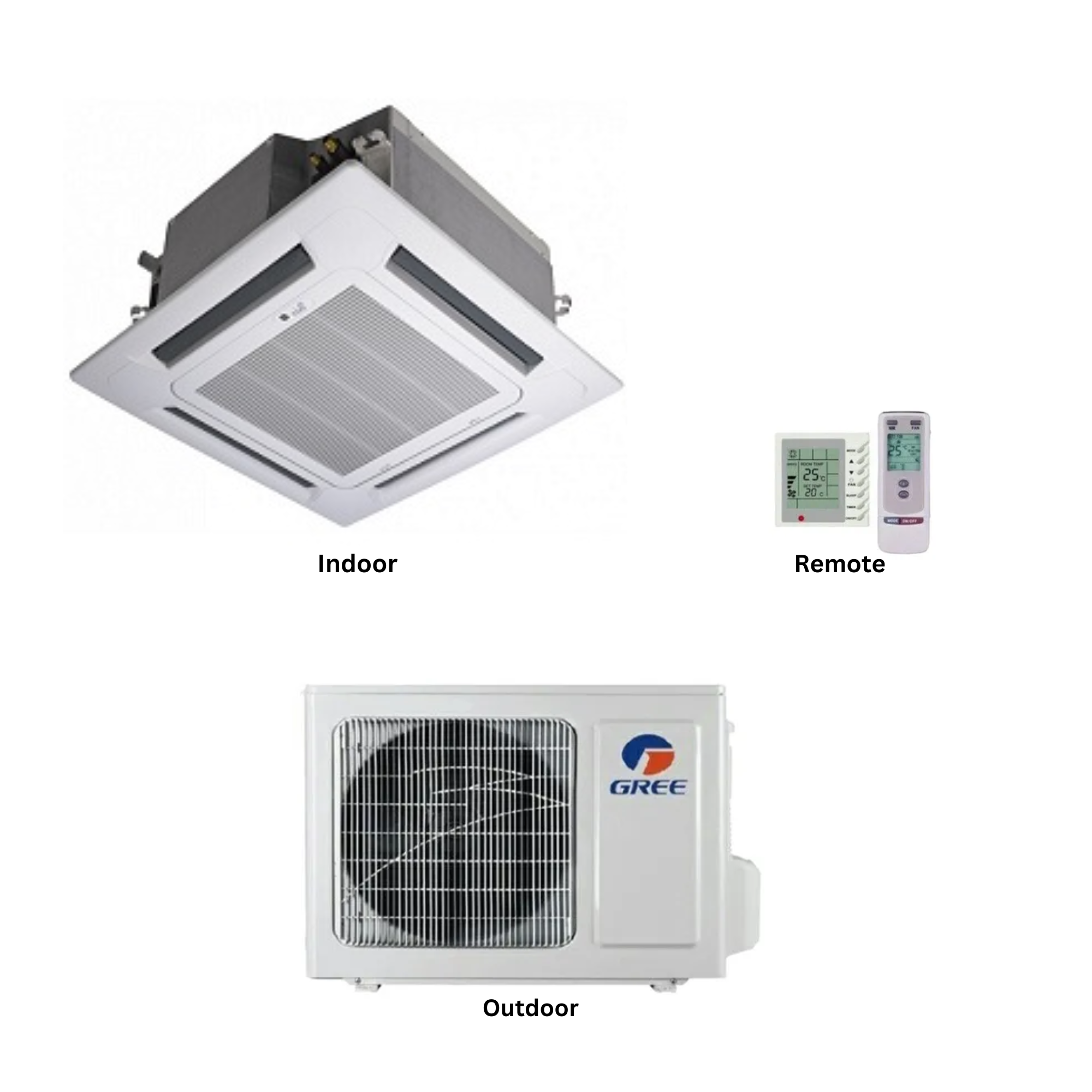 Gree 4.0 Ton Ceiling Cassette Fixed Frequency Air Conditioner