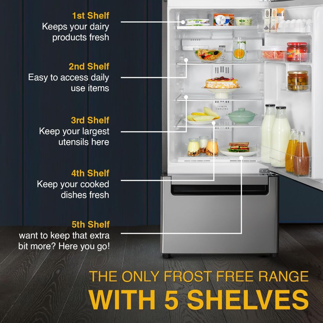 Whirlpool 185 Ltr. 73448 200 Single Door Refrigerator - 200 Genius CLS Plus 1S Titan Steel-Nep