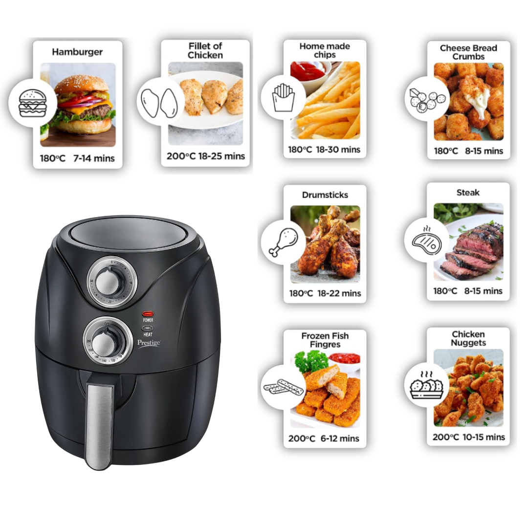 Prestige 2.5 Litre Capacity Air Fryer - 42258 PAF 6.0