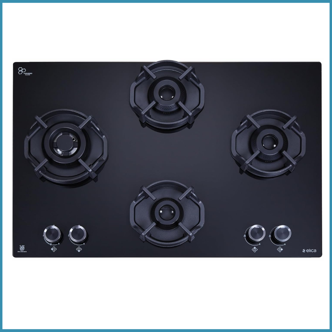 Elica 4 Burner 70 cm Hexa Ind Lotus Series Flexi Hob-Top