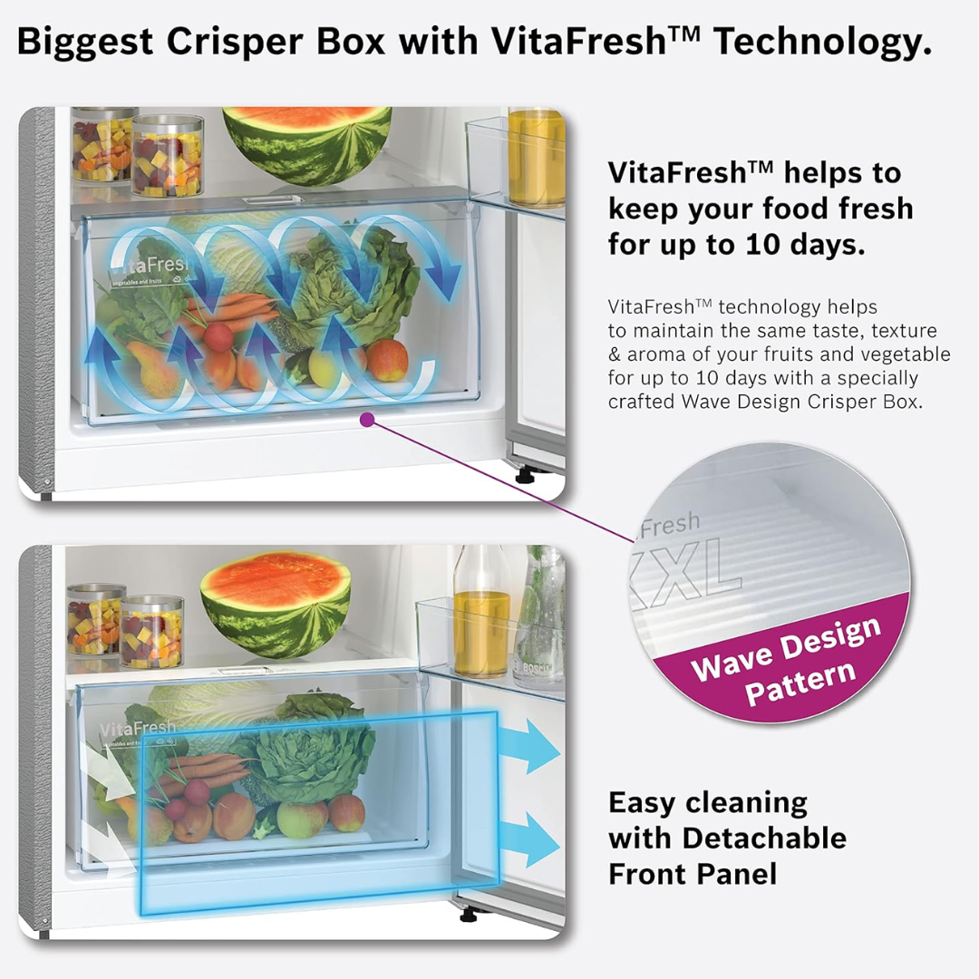 Bosch 270 Ltrs Double Door Free-Standing Refrigerator - CTC27S031I