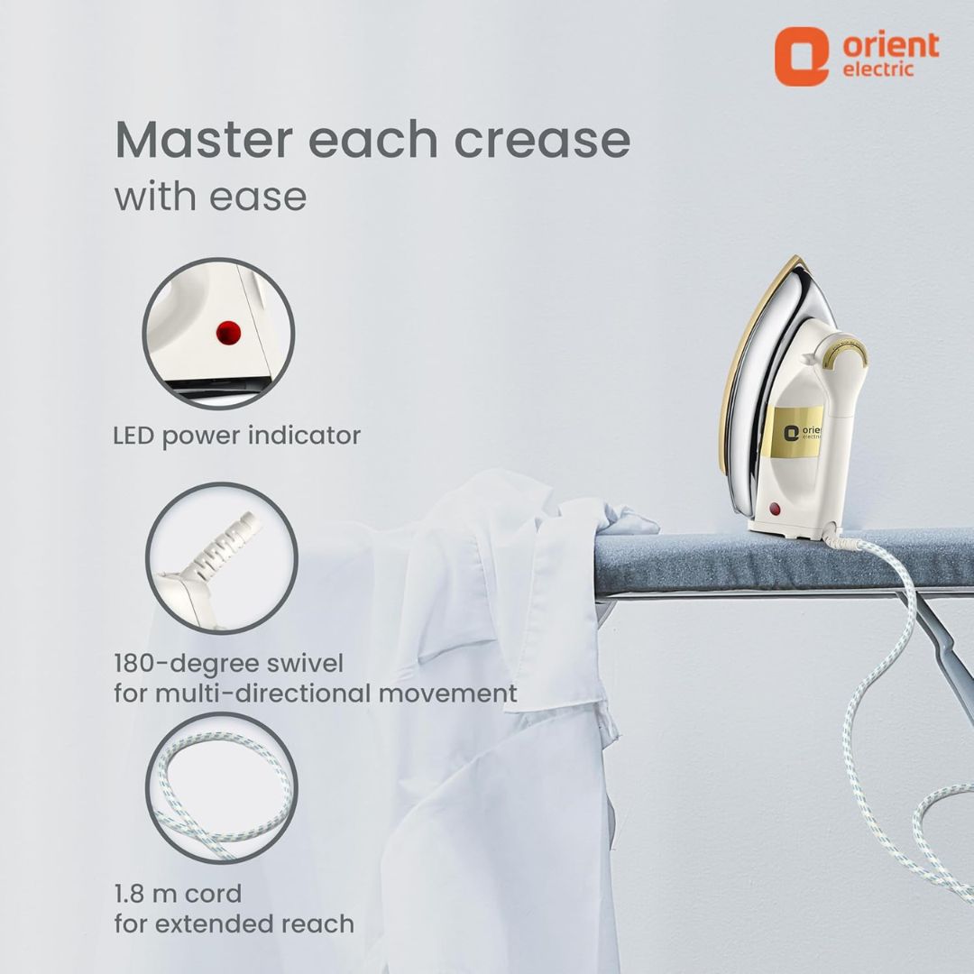 Orient 1100 W Orient Ultimate Plus Dry Iron - DIUTP11WM