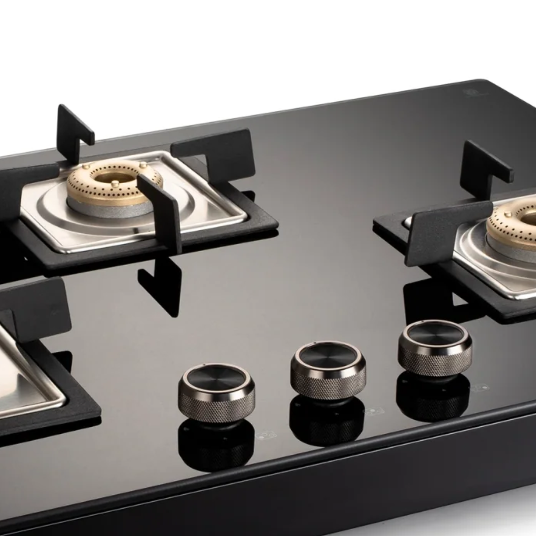 Glen 4 Burner Forged Brass Burner Cooktop - CT 1048 SQ GT BL FB AI