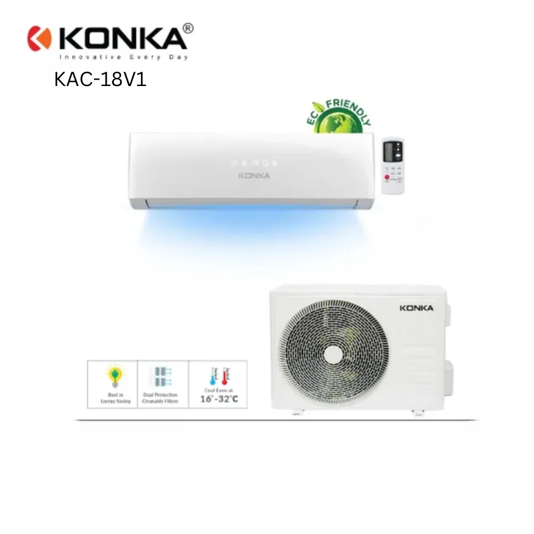 Konka 1.5 Ton Split Wall Mount Air Conditioner (KAC-18V1)