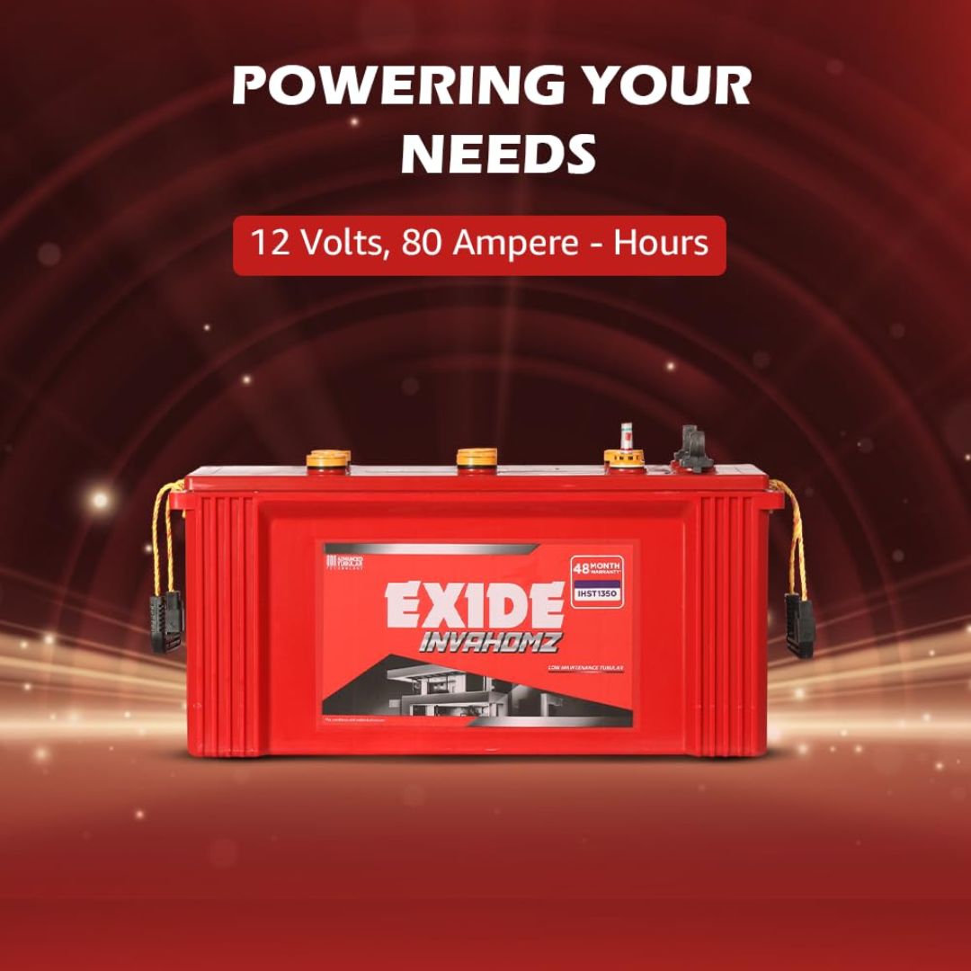 Exide 12V-80AH Inverter Tubular Battery - FEH0-IHST1000