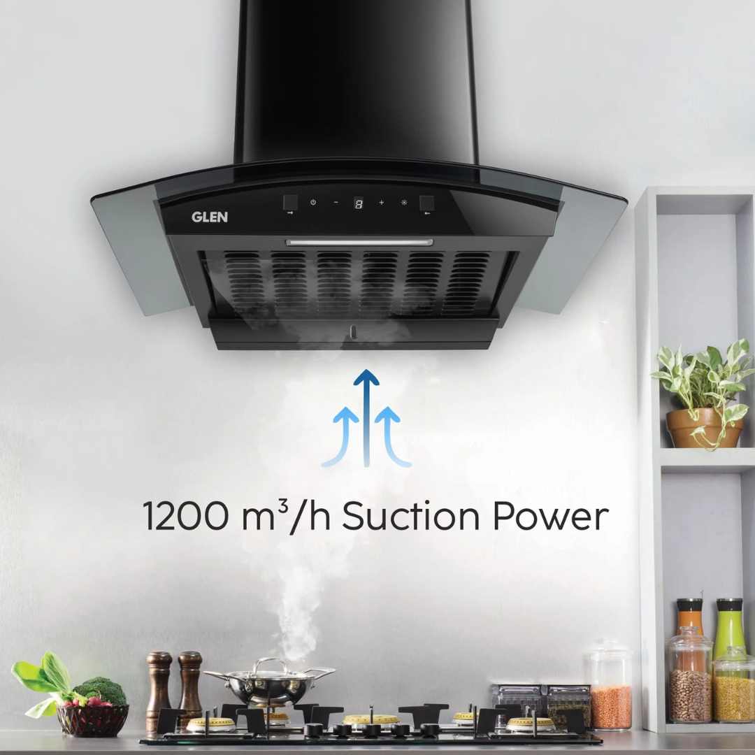 Glen 60 cm Auto Clean Chimney - CH 6058 DI BL AC
