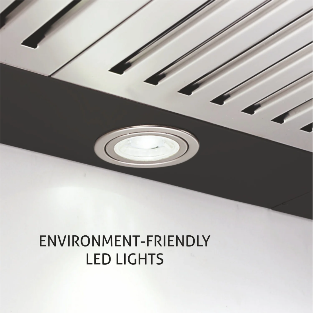 Glen 60 cm Pyramid Shape Baffle filter Kitchen Chimney - CH 6050 Junior DX BLK