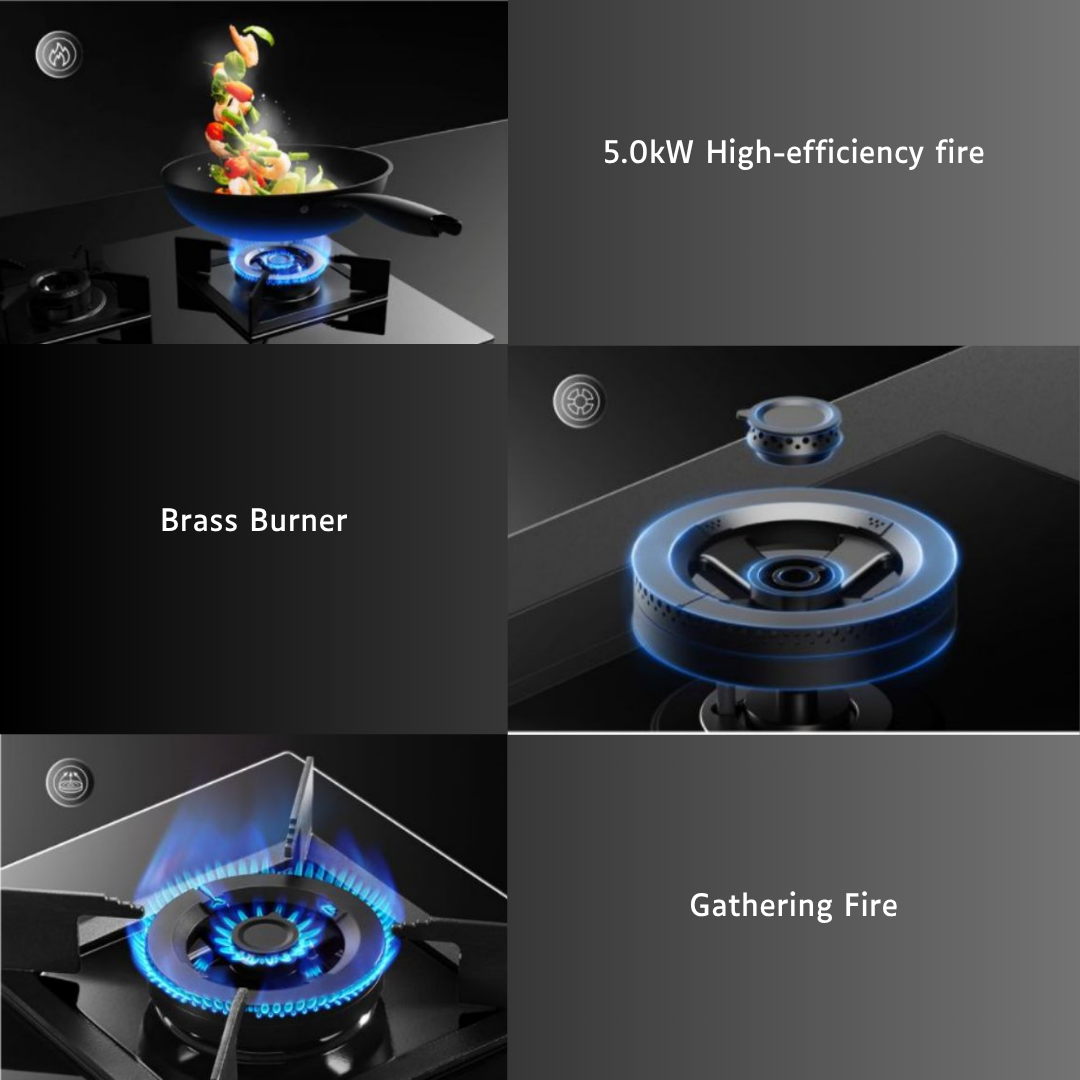 Robam 3 Gashob 5.0kW Big Firepower - JZ(Y/T)-ZG830B