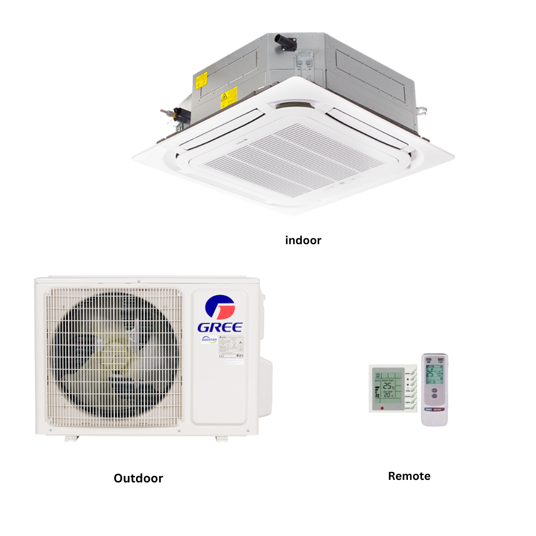 Gree 2.0 Ton Ceiling Cassette DC Inverter Air Conditioner