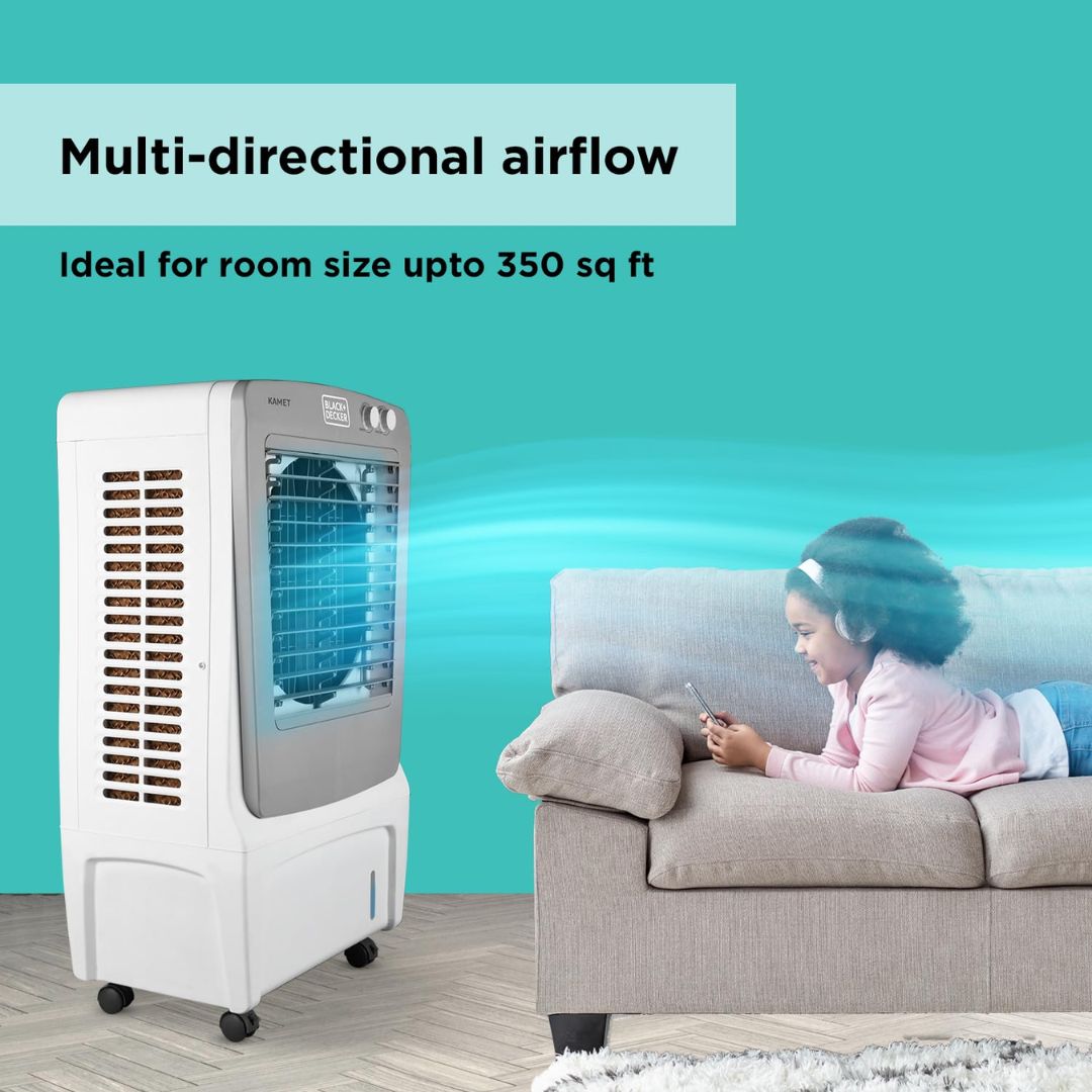 Black+Decker 65 L KAMET PLUS Dessert Air Cooler - 65LBXAC09065IN