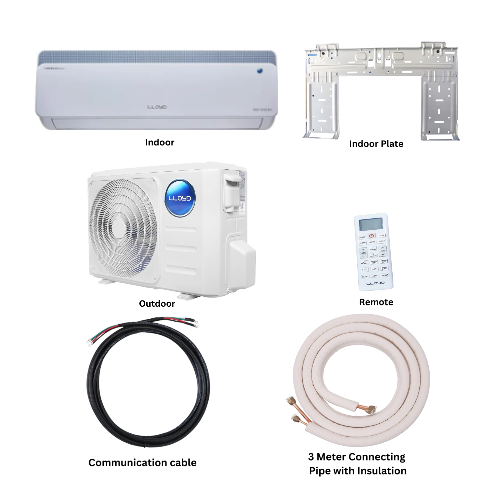 LLOYD 1.0 Ton  Hot and Cold Normal Non-Inverter Split AC