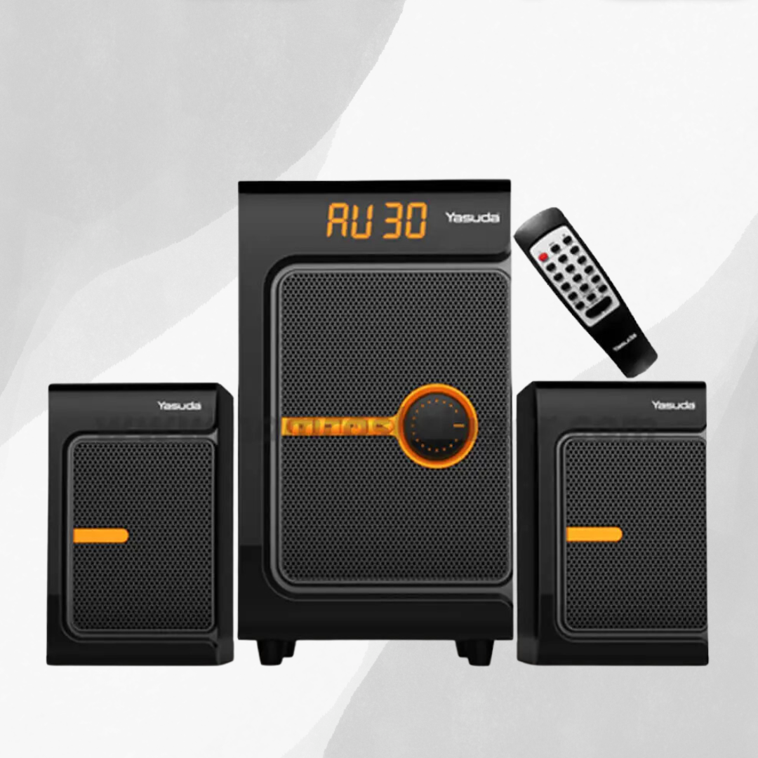 Yasuda 2.1 CH Bluetooth Speaker 15W+10W*2 with Remote - YS-210RT 