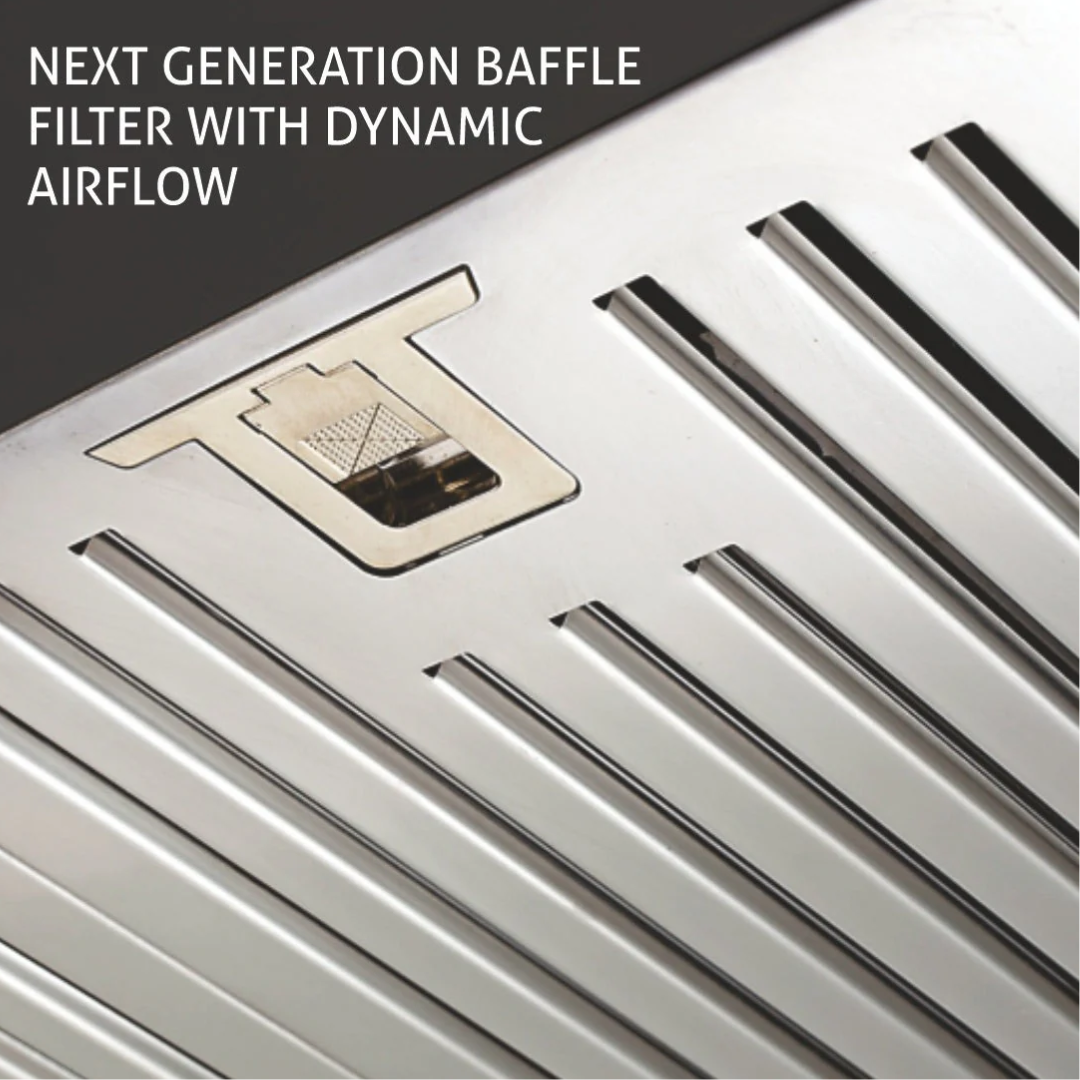 Glen 60 cm Straight Line Ductless Kitchen Chimney - 6000 Junior BF