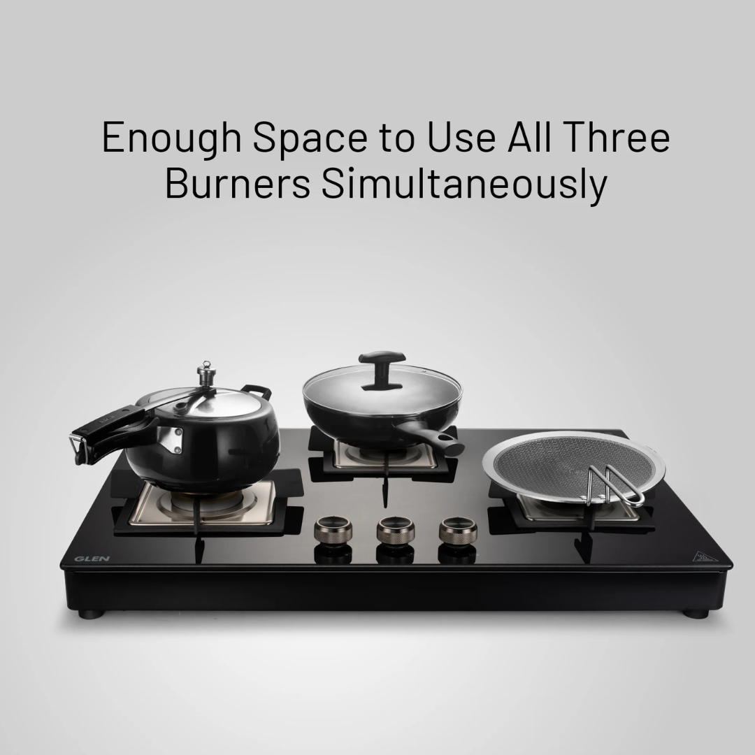 Glen 4 Burner Forged Brass Burner Cooktop - CT 1048 SQ GT BL FB AI