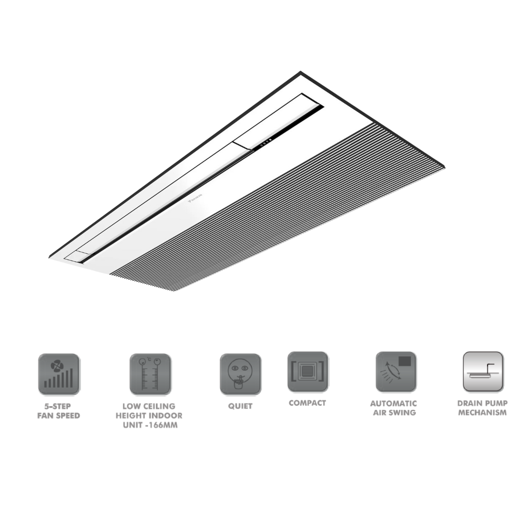 Daikin 2.0 Ton One Way Super Inverter Ceiling Cassette Air Conditioner - FKCAQ71