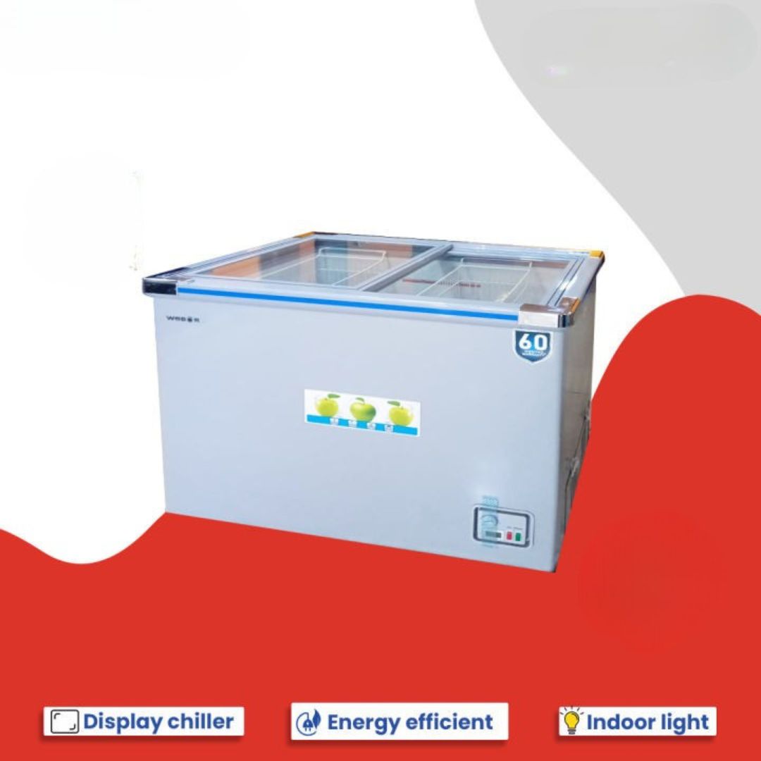 Webor 368Ltr Glass Top Design Chest Freezer - SD/SC-368