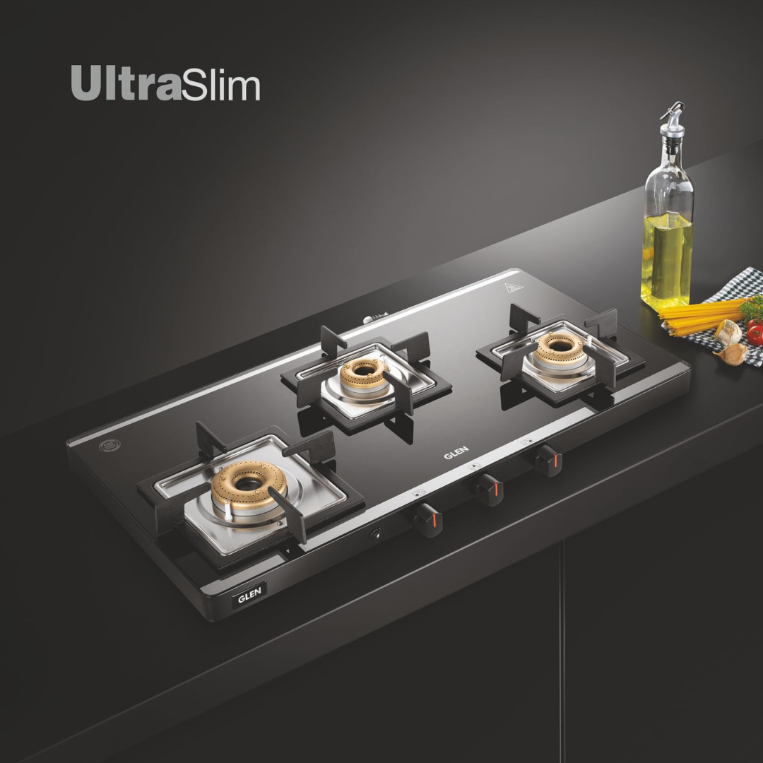 Glen 3 Burner Forged Brass Burner Cooktop - 1035 US MI 