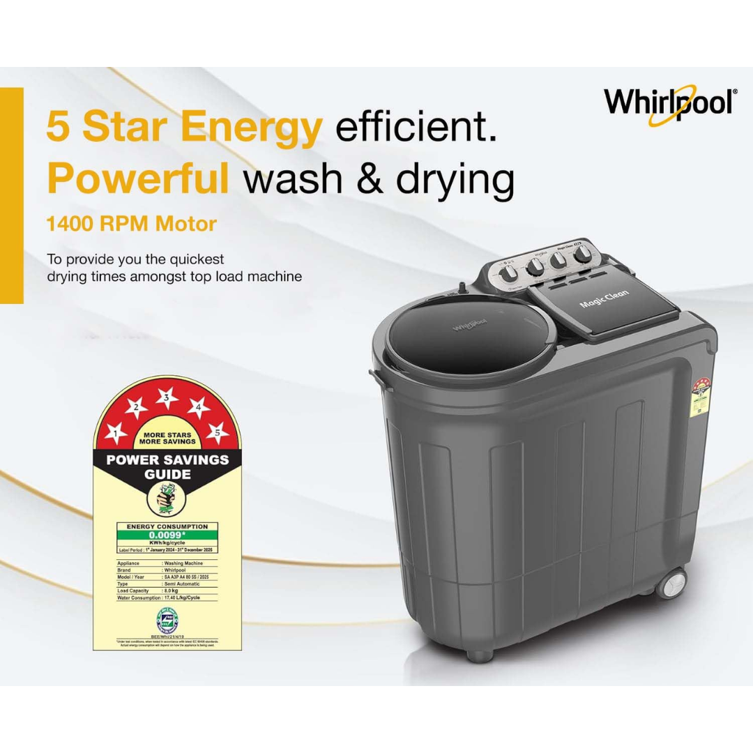 Whirlpool 7 Kg Top Load Washing Machine - ACE 7 SUPREME