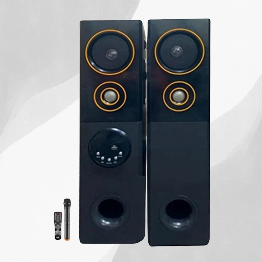 Yasuda 100 Watt Twin Tower Speaker with Mic - YS-100TW