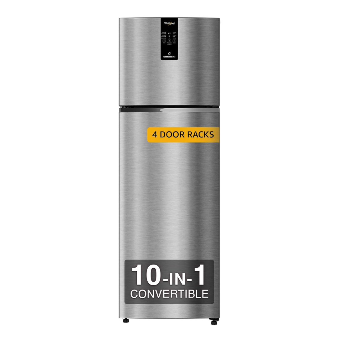 Whirlpool 360L 21688 Double Door Refrigerator - IFPRO INV CNV 375 ILLUSIA STEEL(2S)-TL