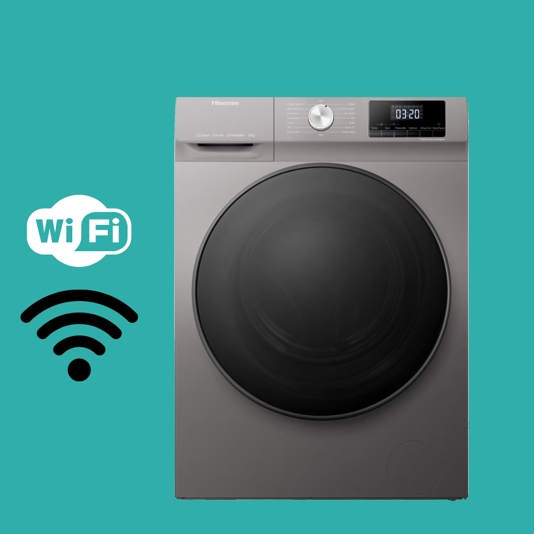 Hisense 8 Kg Front Load Inverter Washing Machine - WFQA8014-PVT001 