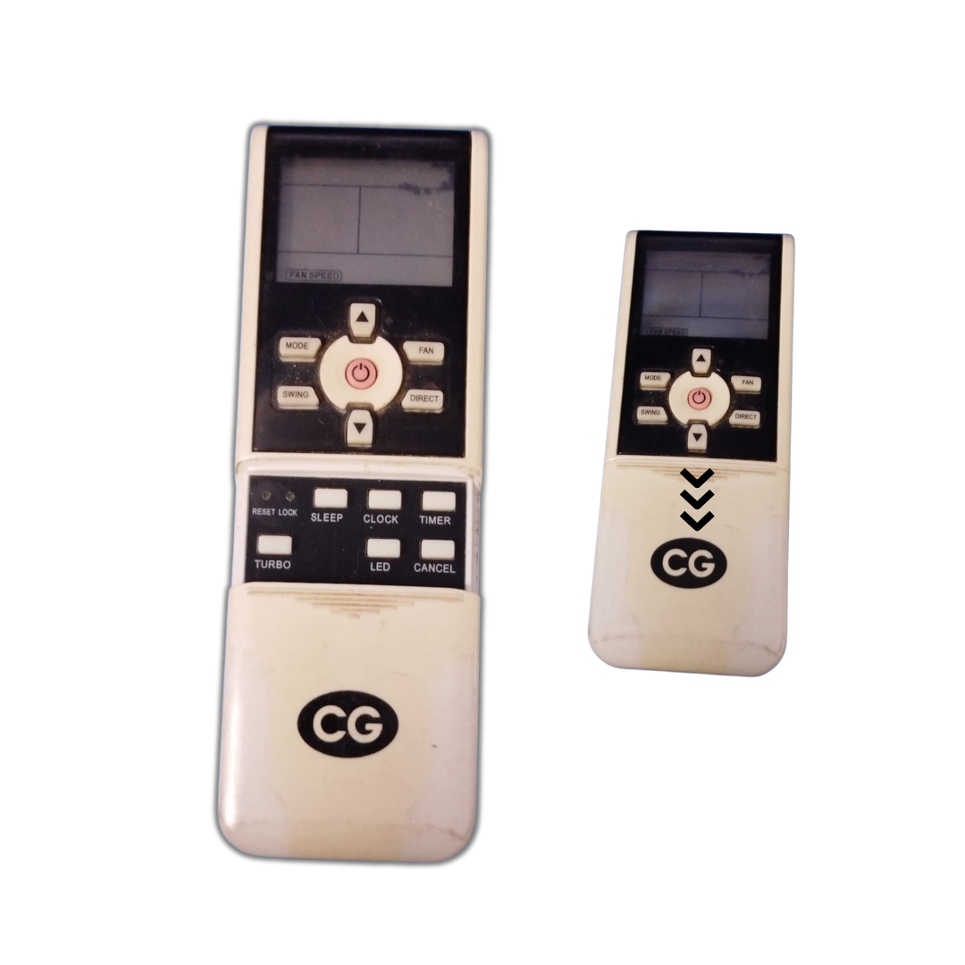 CG Used Air Conditioner Remote - R07/BGE 