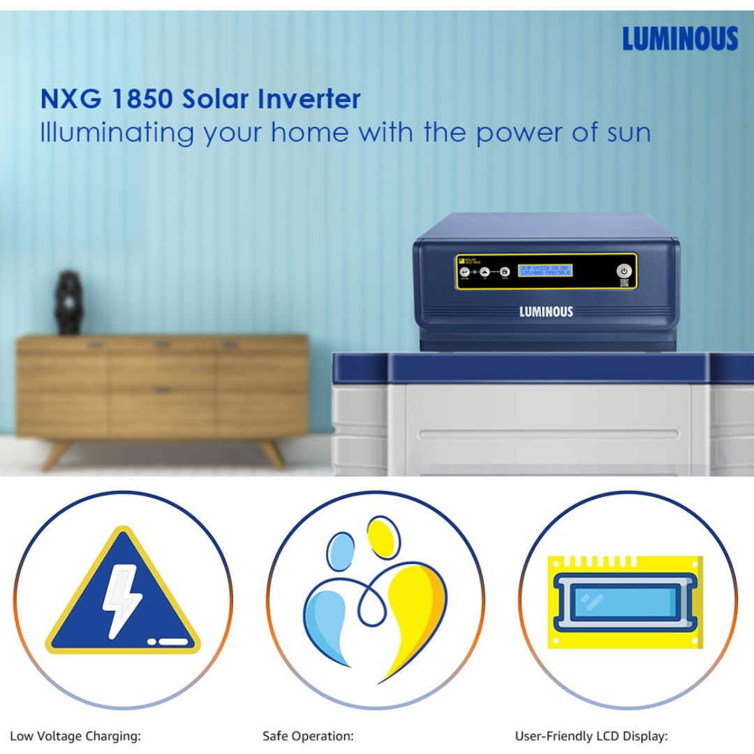 Luminous NXG 1850E (900VA/12V) Sine Wave Solar Inverter