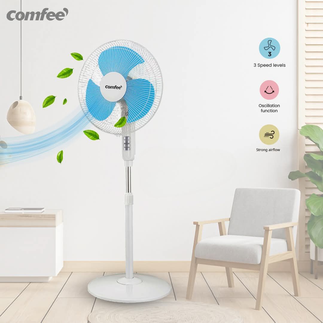Comfee 16″ Stand Fan 3 speeds - FS40-13PG