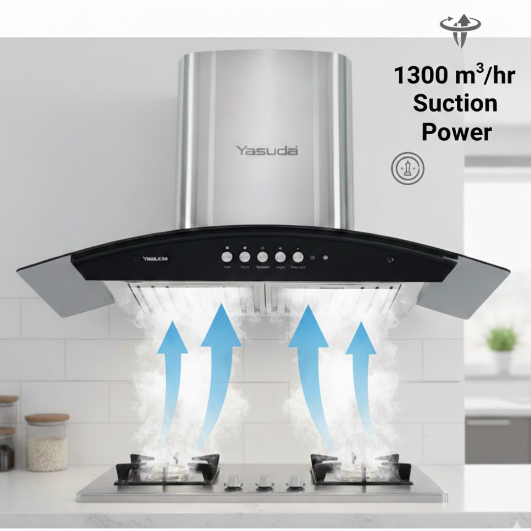 Yasuda 90 cm Auto Clean Kitchen Chimney - YS-C90TF