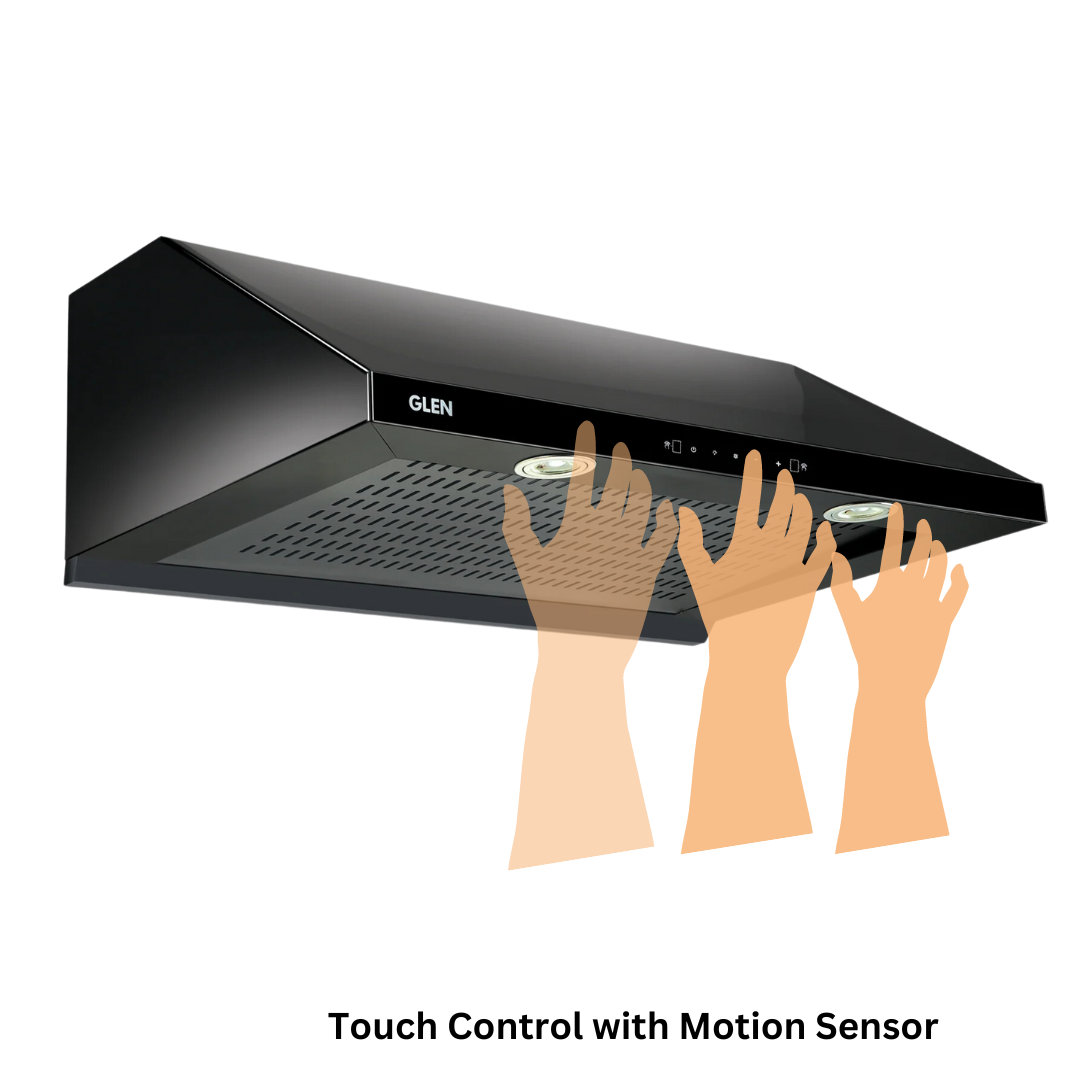 Glen 76 cm Auto Clean Chimney - CH 6005 BL AC