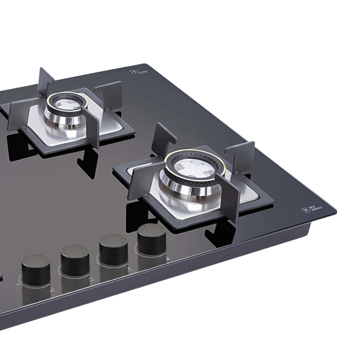 Glen 4 Burner Forged Brass Burner Cooktop - CT 1048 SQ GT BL FB AI