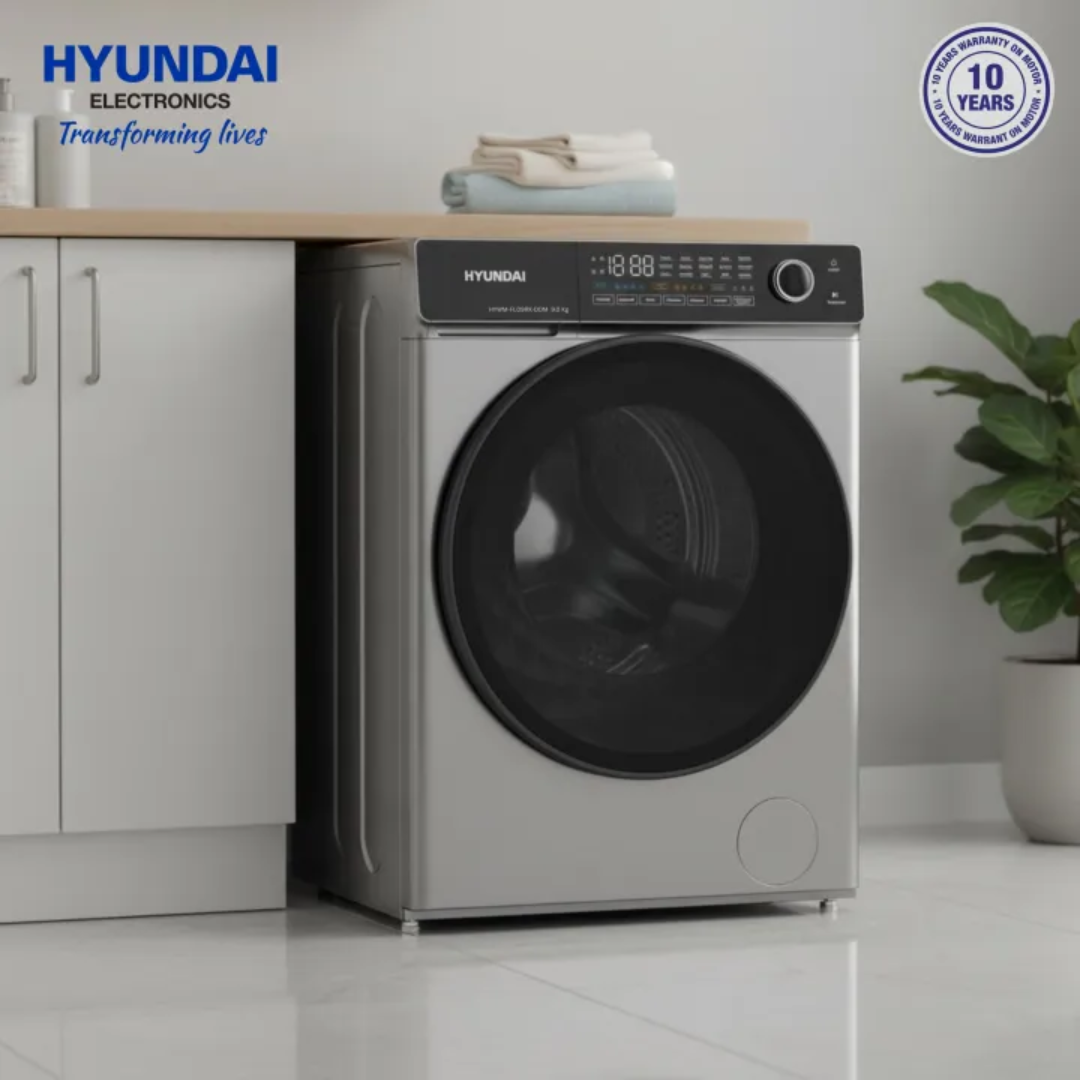 Hyundai 8.0 Kg Front Load Washing Machine - HYWM-FL08-BIM