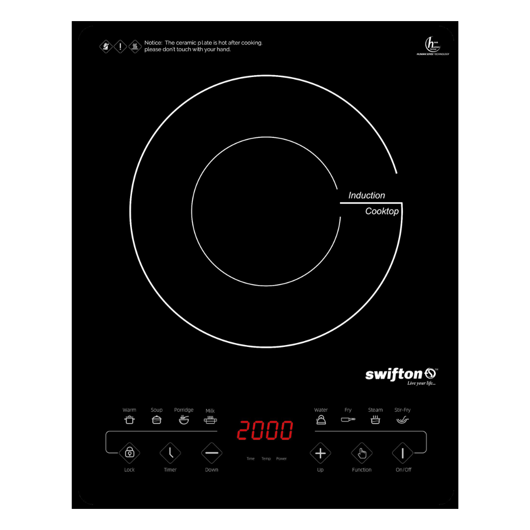 Swifton Single Zone 2000W Portable Tabletop Induction - SN-A37SH