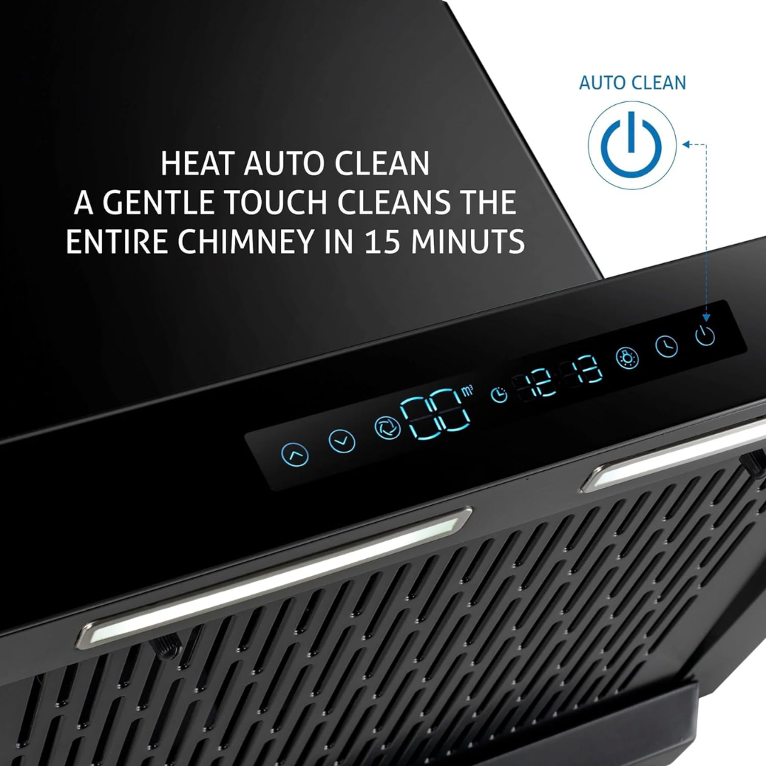 Glen 60 cm Auto Clean Chimney - CH 6053 BL MS BLDC AC 