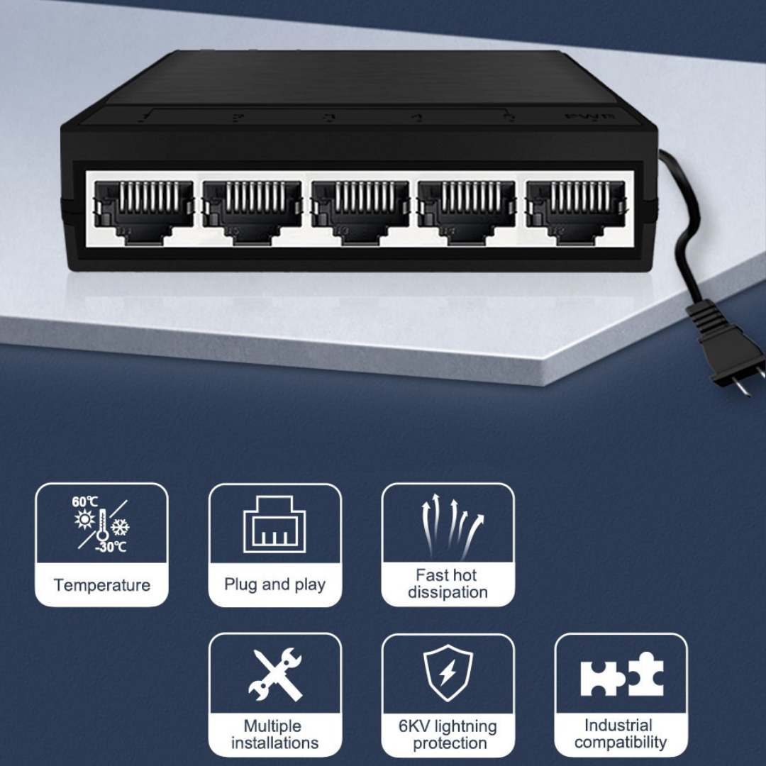 5 Port Gigabit Switch - GNT-G1005EL 