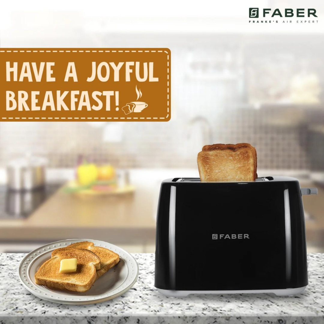 Faber FT 900W BK Pop Up Toaster