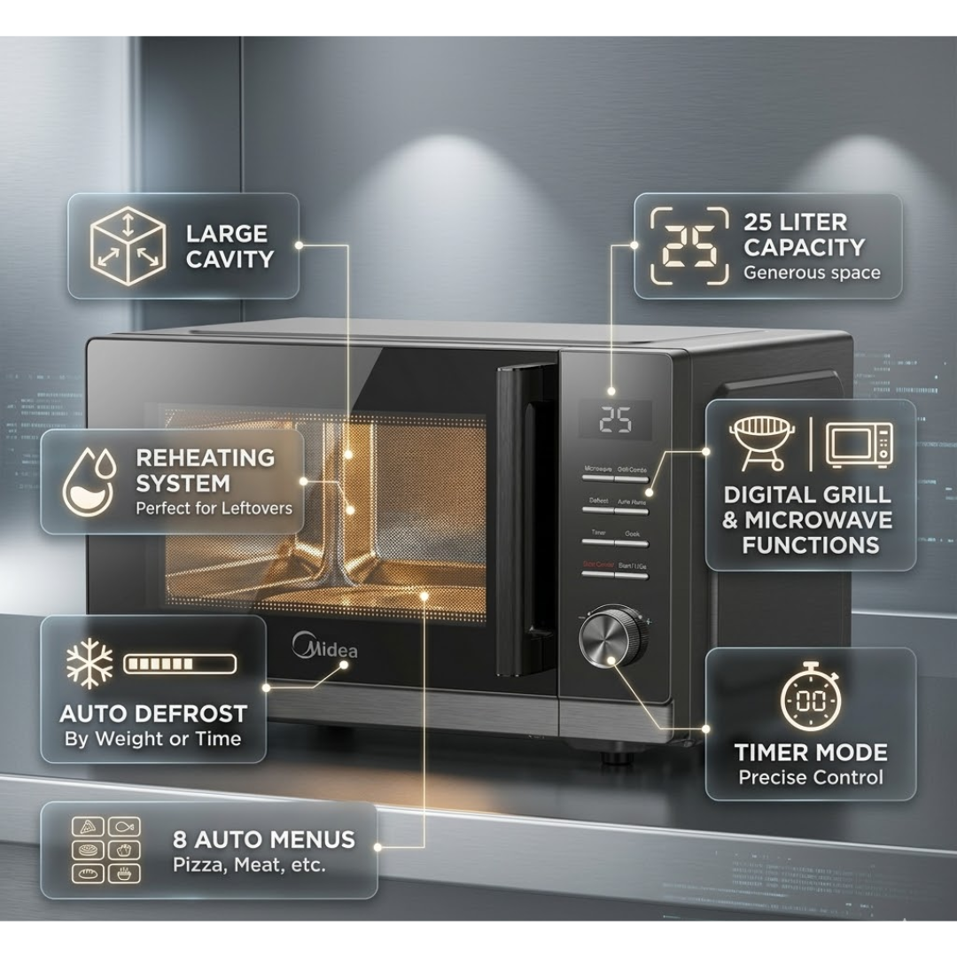 Midea 20L Microwave Oven - EM7PO12MZ