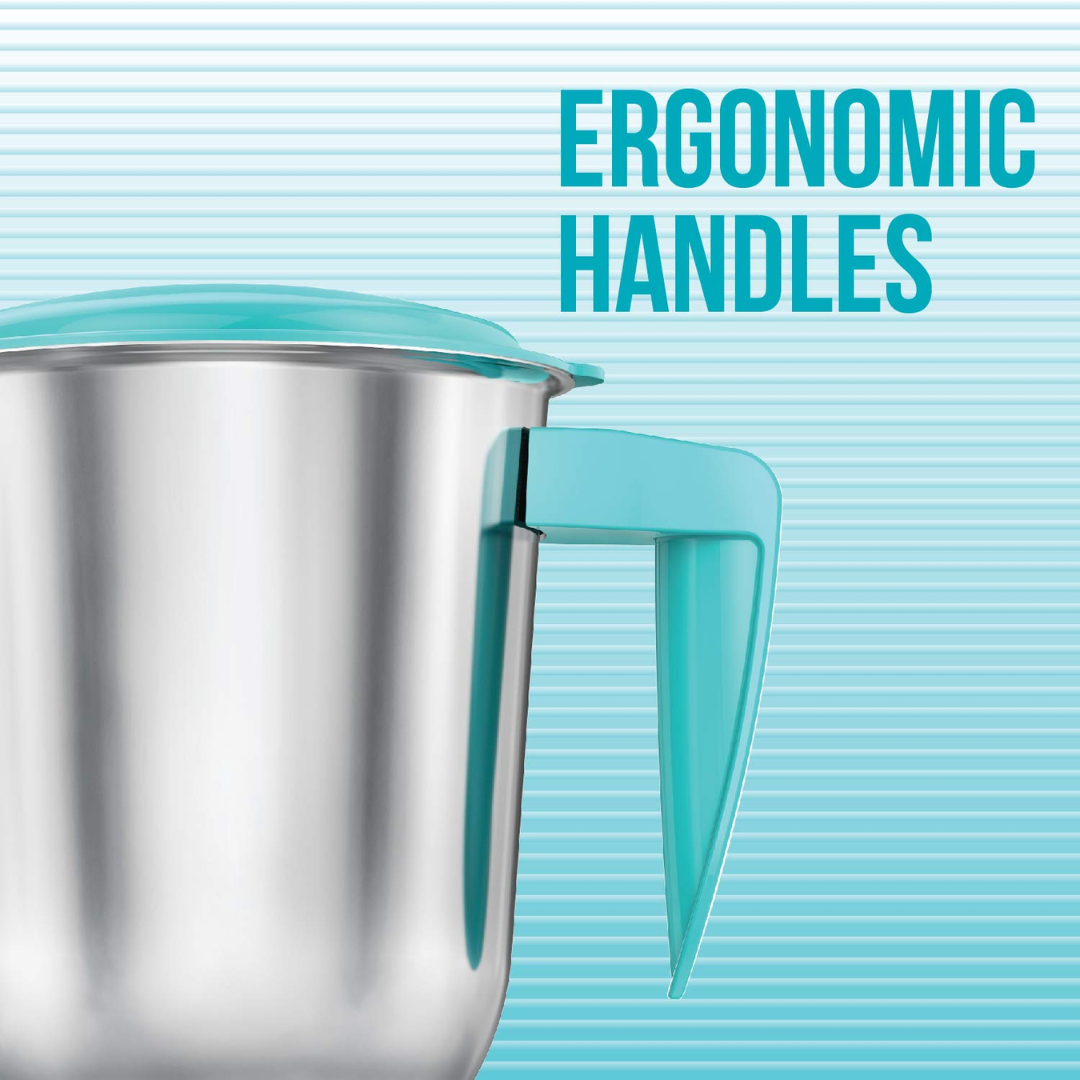 Havells 3 Jars Aspro Grinder 500 Watt Mixer Grinder - GHFM 