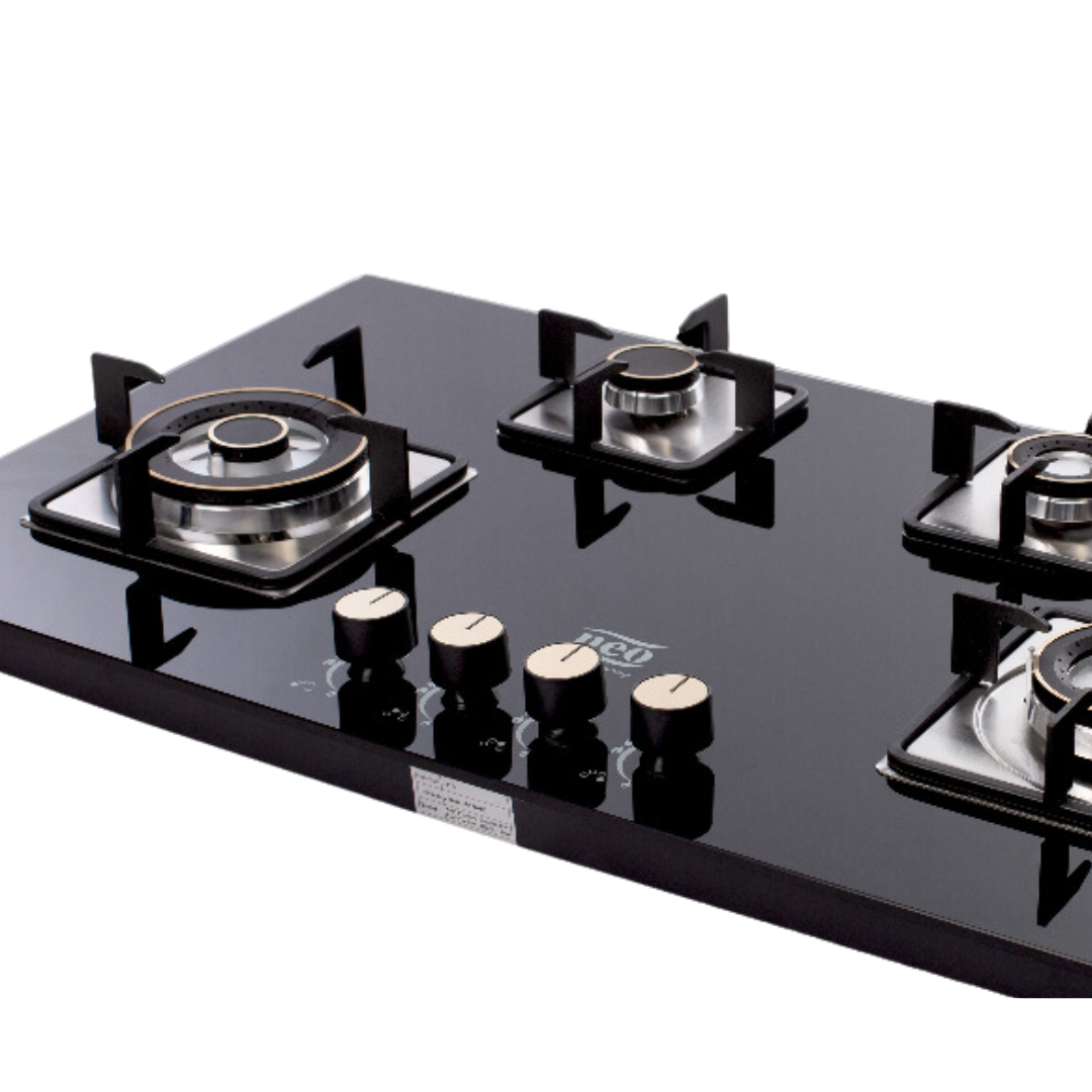 Neo 90 cm Baffle Filter Wall Mount Chimney - Glass Hood Baffle Touch 