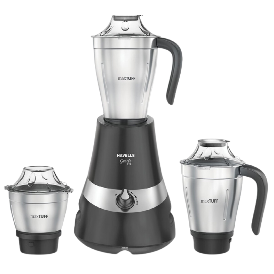 Havells 3 Jars Aspro Grinder 500 Watt Mixer Grinder - GHFM 