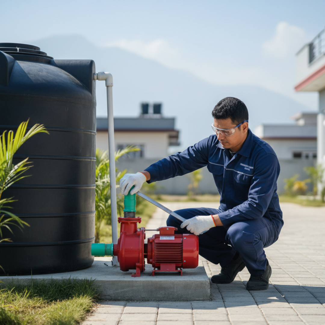 Water pump motor repair service