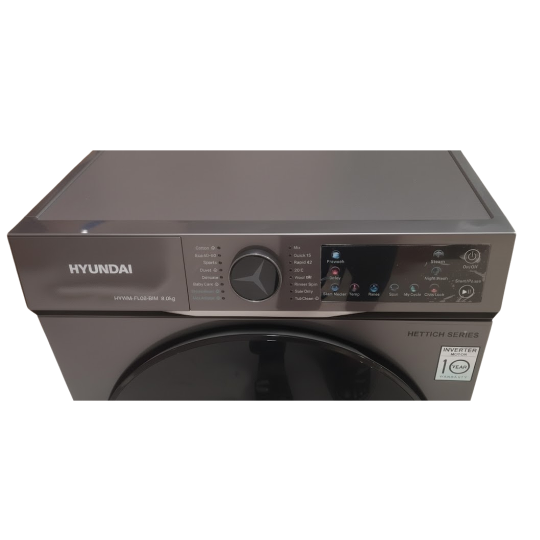 Hyundai 8.0 Kg Front Load Washing Machine - HYWM-FL08-BIM