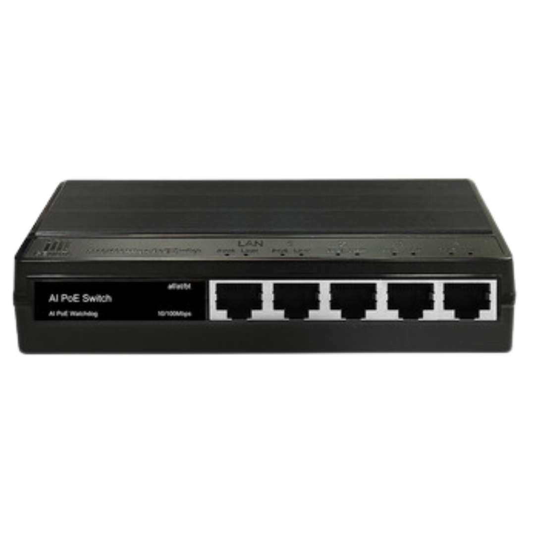 Genata 4+1 Port PoE 1 Uplink Switch  - GNT-P9105ES