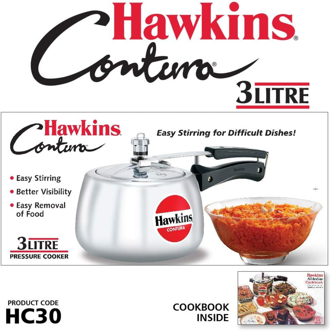 Hawkins Contura 3Ltr Pressure Cooker - HC30