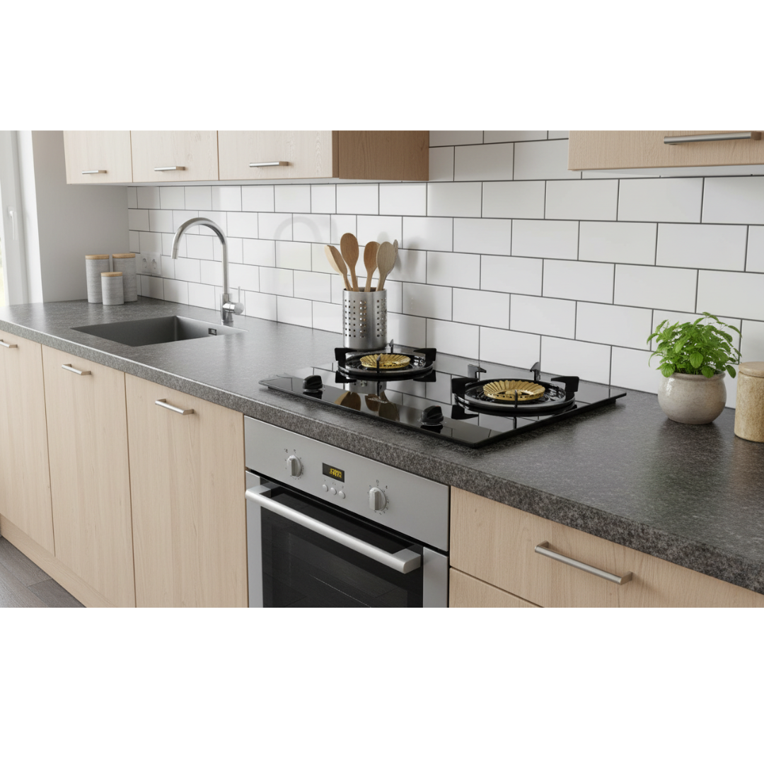 Midea 2 Burner Table Top Glass Stove